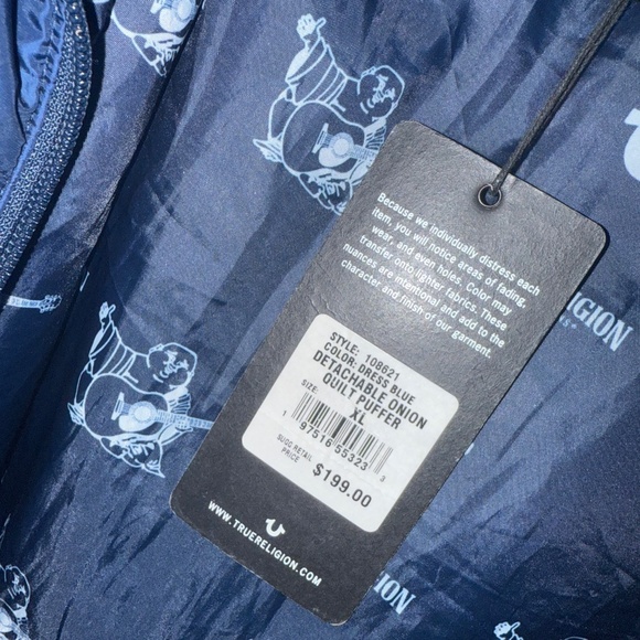 True Religion Unisex Puffer Jacket - Picture 3 of 7